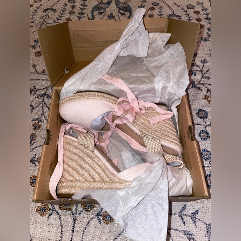 Light pink espadrilles